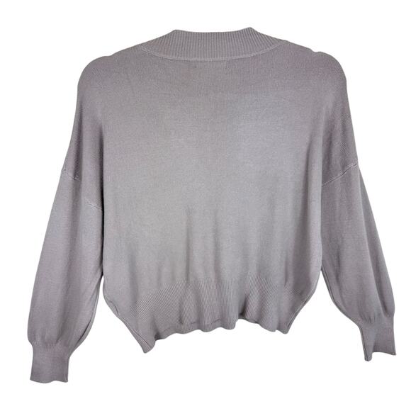 Philosophy Cream Stretchy Tight Knit V-Neck Shorter Fit Pullover Sweater Sz XXL - Picture 2 of 6